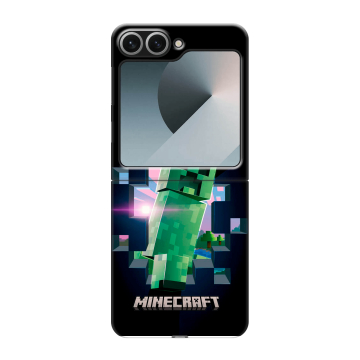Пластиковый чехол на Samsung Galaxy Z Flip 6 с принтом Майнкрафт Minecraft Пластиковый чехол на Samsung Galaxy Z Flip 6 с принтом Майнкрафт Minecraft
