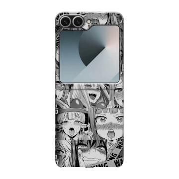 Пластиковый чехол на Samsung Galaxy Z Flip 6 с принтом Ahegao Ахегао Аниме Пластиковый чехол на Samsung Galaxy Z Flip 6 с принтом Ahegao Ахегао Аниме