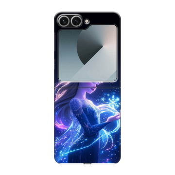 Пластиковый чехол на Samsung Galaxy Z Flip 6 с принтом Холодное сердце Frozen Пластиковый чехол на Samsung Galaxy Z Flip 6 с принтом Холодное сердце Frozen