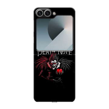 Пластиковый чехол на Samsung Galaxy Z Flip 6 с принтом Death note Тетрадь смерти Пластиковый чехол на Samsung Galaxy Z Flip 6 с принтом Death note Тетрадь смерти