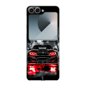 Пластиковый чехол на Samsung Galaxy Z Flip 6 с принтом BMW БМВ Пластиковый чехол на Samsung Galaxy Z Flip 6 с принтом BMW БМВ