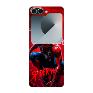 Пластиковый чехол на Samsung Galaxy Z Flip 6 с принтом Spiderman Человек паук Пластиковый чехол на Samsung Galaxy Z Flip 6 с принтом Spiderman Человек паук