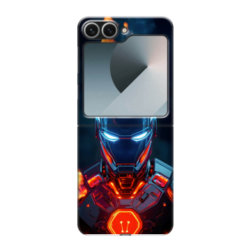 Пластиковый чехол на Samsung Galaxy Z Flip 6 с принтом IronMan Железный человек Пластиковый чехол на Samsung Galaxy Z Flip 6 с принтом IronMan Железный человек