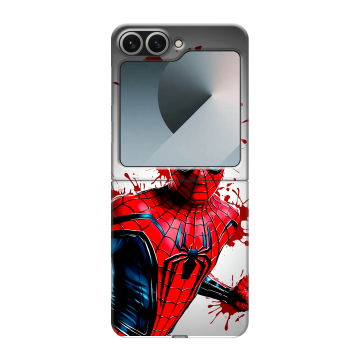 Пластиковый чехол на Samsung Galaxy Z Flip 6 с принтом Spiderman Человек паук Пластиковый чехол на Samsung Galaxy Z Flip 6 с принтом Spiderman Человек паук