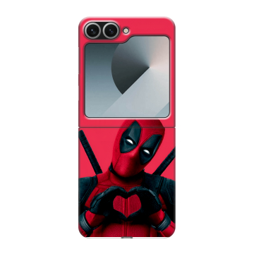 Пластиковый чехол на Samsung Galaxy Z Flip 6 с принтом Дедпул Deadpool Пластиковый чехол на Samsung Galaxy Z Flip 6 с принтом Дедпул Deadpool