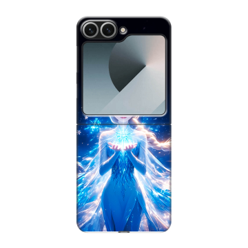 Пластиковый чехол на Samsung Galaxy Z Flip 6 с принтом Холодное сердце Frozen Пластиковый чехол на Samsung Galaxy Z Flip 6 с принтом Холодное сердце Frozen