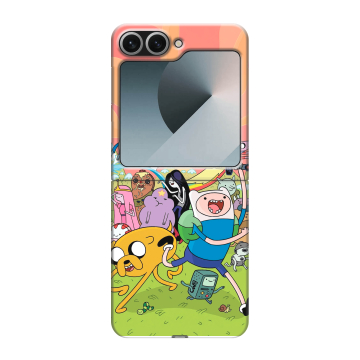Пластиковый чехол на Samsung Galaxy Z Flip 6 с принтом Adventure time Время приключений Пластиковый чехол на Samsung Galaxy Z Flip 6 с принтом Adventure time Время приключений