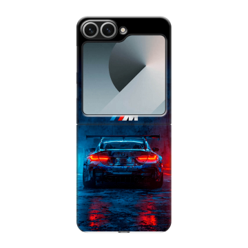 Пластиковый чехол на Samsung Galaxy Z Flip 6 с принтом BMW БМВ Пластиковый чехол на Samsung Galaxy Z Flip 6 с принтом BMW БМВ