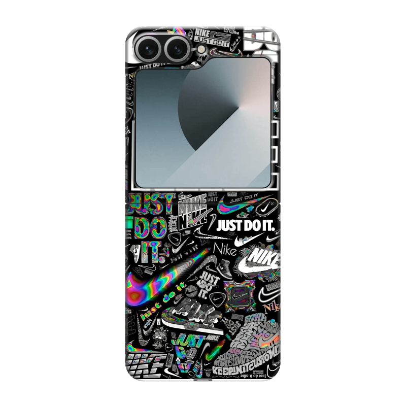 Пластиковый чехол на Samsung Galaxy Z Flip 6 с принтом Найк Пластиковый чехол на Samsung Galaxy Z Flip 6 с принтом Найк