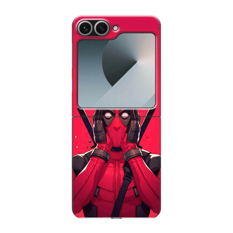 Пластиковый чехол на Samsung Galaxy Z Flip 6 с принтом Дедпул Deadpool Пластиковый чехол на Samsung Galaxy Z Flip 6 с принтом Дедпул Deadpool