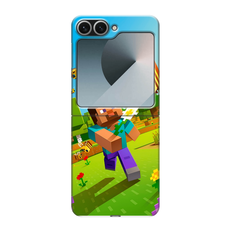 Пластиковый чехол на Samsung Galaxy Z Flip 6 с принтом Майнкрафт Minecraft Пластиковый чехол на Samsung Galaxy Z Flip 6 с принтом Майнкрафт Minecraft