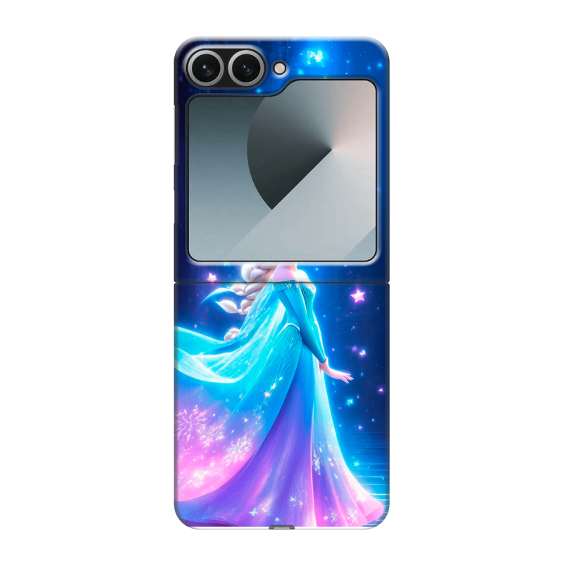 Пластиковый чехол на Samsung Galaxy Z Flip 6 с принтом Холодное сердце Frozen Пластиковый чехол на Samsung Galaxy Z Flip 6 с принтом Холодное сердце Frozen