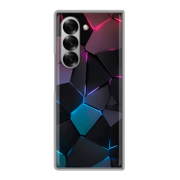 Пластиковый чехол на Samsung Galaxy Z Fold 6 с принтом Геометрия неона Пластиковый чехол на Samsung Galaxy Z Fold 6 с принтом Геометрия неона