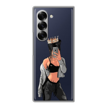 Пластиковый чехол на Samsung Galaxy Z Fold 6 с принтом Женские принты Пластиковый чехол на Samsung Galaxy Z Fold 6 с принтом Женские принты
