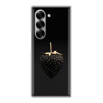Пластиковый чехол на Samsung Galaxy Z Fold 6 с принтом Черная клубника Пластиковый чехол на Samsung Galaxy Z Fold 6 с принтом Черная клубника