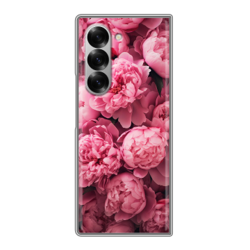 Пластиковый чехол на Samsung Galaxy Z Fold 6 с принтом цветы пионы Пластиковый чехол на Samsung Galaxy Z Fold 6 с принтом цветы пионы