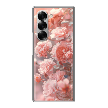 Пластиковый чехол на Samsung Galaxy Z Fold 6 с принтом Розовые розы Пластиковый чехол на Samsung Galaxy Z Fold 6 с принтом Розовые розы