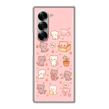 Пластиковый чехол на Samsung Galaxy Z Fold 6 с принтом Hello Kitty Хелоу Кити Пластиковый чехол на Samsung Galaxy Z Fold 6 с принтом Hello Kitty Хелоу Кити