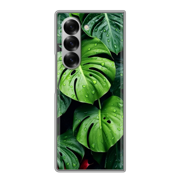 Пластиковый чехол на Samsung Galaxy Z Fold 6 с принтом Листья Пластиковый чехол на Samsung Galaxy Z Fold 6 с принтом Листья