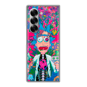 Пластиковый чехол на Samsung Galaxy Z Fold 6 с принтом Рик и Морти Rick Morty Пластиковый чехол на Samsung Galaxy Z Fold 6 с принтом Рик и Морти Rick Morty
