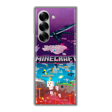 Пластиковый чехол на Samsung Galaxy Z Fold 6 с принтом Майнкрафт Minecraft Пластиковый чехол на Samsung Galaxy Z Fold 6 с принтом Майнкрафт Minecraft