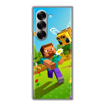 Пластиковый чехол на Samsung Galaxy Z Fold 6 с принтом Майнкрафт Minecraft Пластиковый чехол на Samsung Galaxy Z Fold 6 с принтом Майнкрафт Minecraft