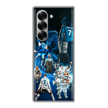 Пластиковый чехол на Samsung Galaxy Z Fold 6 с принтом Реал Роналдо Пластиковый чехол на Samsung Galaxy Z Fold 6 с принтом Реал Роналдо