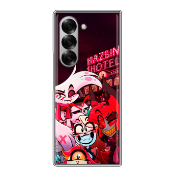 Пластиковый чехол на Samsung Galaxy Z Fold 6 с принтом Hazbin Hotel Отель Хазбин Пластиковый чехол на Samsung Galaxy Z Fold 6 с принтом Hazbin Hotel Отель Хазбин