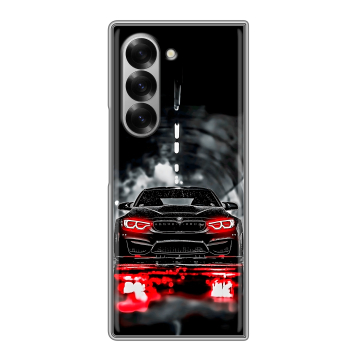 Пластиковый чехол на Samsung Galaxy Z Fold 6 с принтом BMW БМВ Пластиковый чехол на Samsung Galaxy Z Fold 6 с принтом BMW БМВ