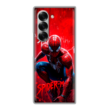 Пластиковый чехол на Samsung Galaxy Z Fold 6 с принтом Spiderman Человек паук Пластиковый чехол на Samsung Galaxy Z Fold 6 с принтом Spiderman Человек паук