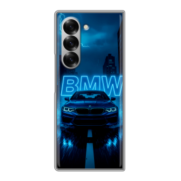 Пластиковый чехол на Samsung Galaxy Z Fold 6 с принтом BMW БМВ Пластиковый чехол на Samsung Galaxy Z Fold 6 с принтом BMW БМВ