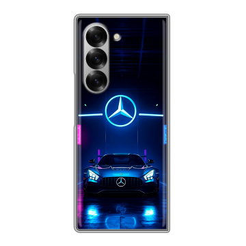 Пластиковый чехол на Samsung Galaxy Z Fold 6 с принтом Mercedes Мерседес Пластиковый чехол на Samsung Galaxy Z Fold 6 с принтом Mercedes Мерседес