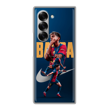 Пластиковый чехол на Samsung Galaxy Z Fold 6 с принтом Барселона Barca Yamal Пластиковый чехол на Samsung Galaxy Z Fold 6 с принтом Барселона Barca Yamal