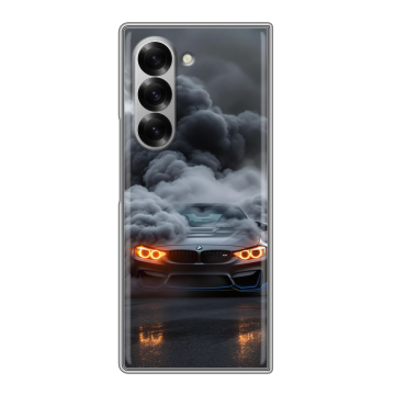 Пластиковый чехол на Samsung Galaxy Z Fold 6 с принтом BMW БМВ Пластиковый чехол на Samsung Galaxy Z Fold 6 с принтом BMW БМВ