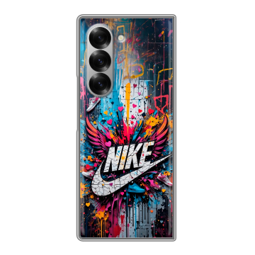 Пластиковый чехол на Samsung Galaxy Z Fold 6 с принтом Nike Найк Пластиковый чехол на Samsung Galaxy Z Fold 6 с принтом Nike Найк