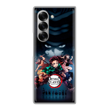 Пластиковый чехол на Samsung Galaxy Z Fold 6 с принтом Demon Slayer Клинок рассекающий демонов Пластиковый чехол на Samsung Galaxy Z Fold 6 с принтом Demon Slayer Клинок рассекающий демонов