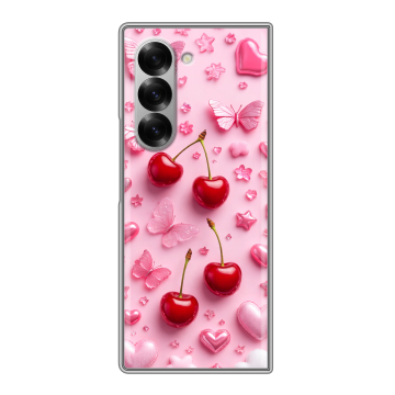 Пластиковый чехол на Samsung Galaxy Z Fold 6 с принтом для девочек Пластиковый чехол на Samsung Galaxy Z Fold 6 с принтом для девочек