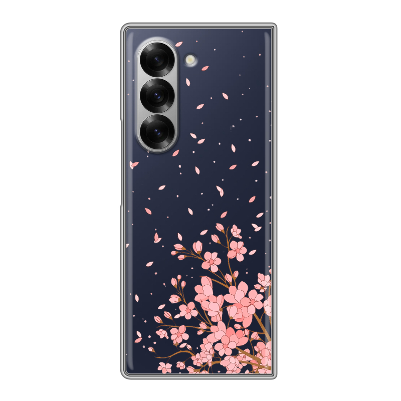 Пластиковый чехол на Samsung Galaxy Z Fold 6 с принтом Ветка сакуры Пластиковый чехол на Samsung Galaxy Z Fold 6 с принтом Ветка сакуры