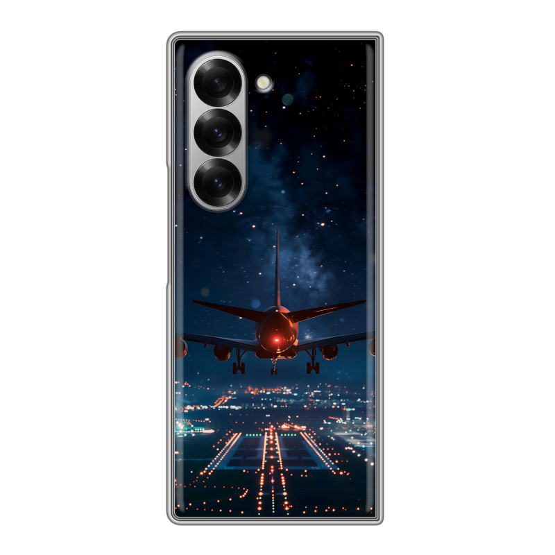 Пластиковый чехол на Samsung Galaxy Z Fold 6 с принтом самолет Пластиковый чехол на Samsung Galaxy Z Fold 6 с принтом самолет