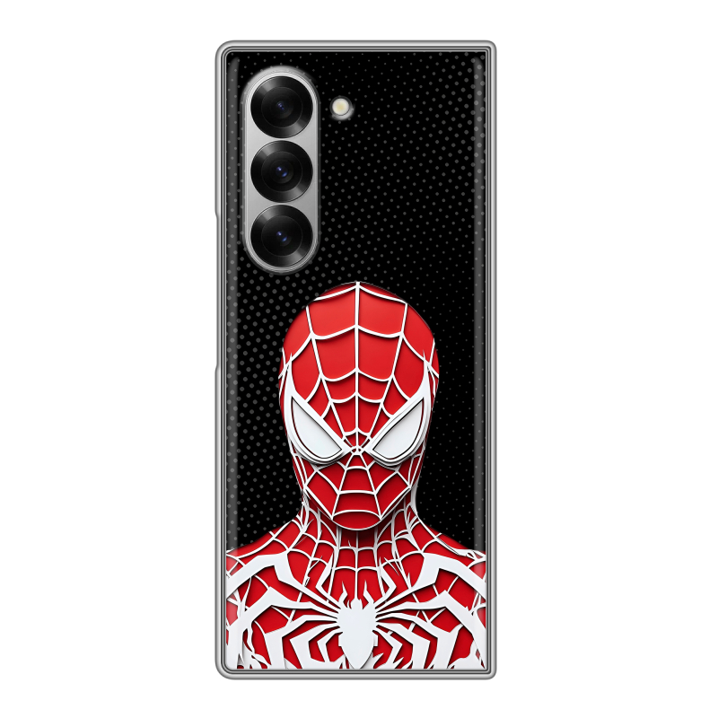 Пластиковый чехол на Samsung Galaxy Z Fold 6 с принтом человек паук spiderman Пластиковый чехол на Samsung Galaxy Z Fold 6 с принтом человек паук spiderman