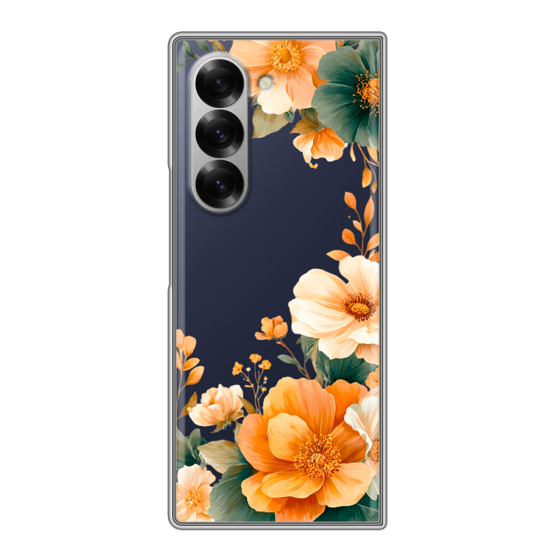 Пластиковый чехол на Samsung Galaxy Z Fold 6 с принтом Цветы принт Пластиковый чехол на Samsung Galaxy Z Fold 6 с принтом Цветы принт