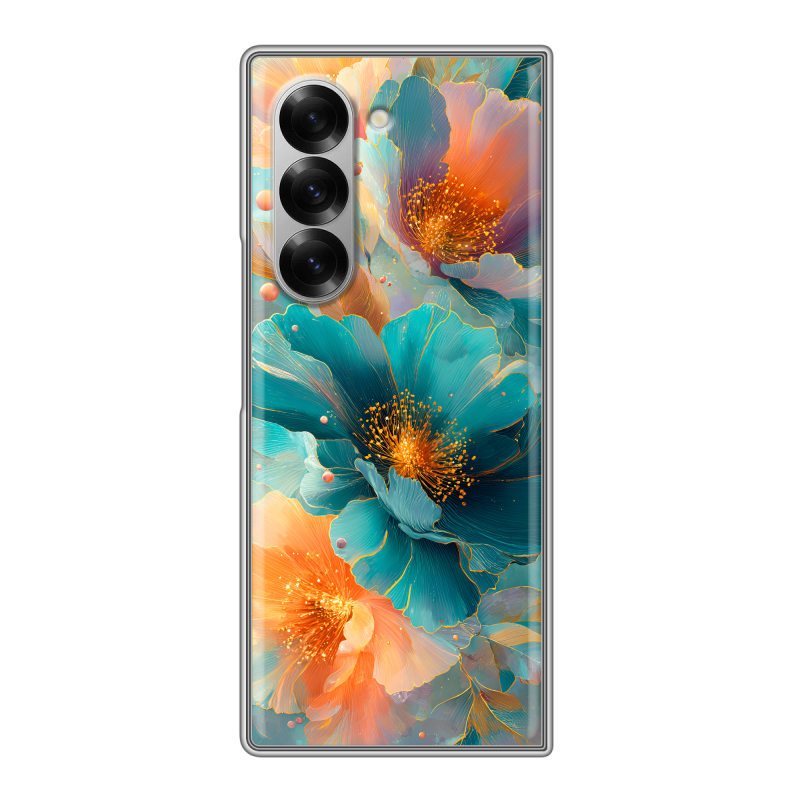 Пластиковый чехол на Samsung Galaxy Z Fold 6 с принтом Цветы Пластиковый чехол на Samsung Galaxy Z Fold 6 с принтом Цветы