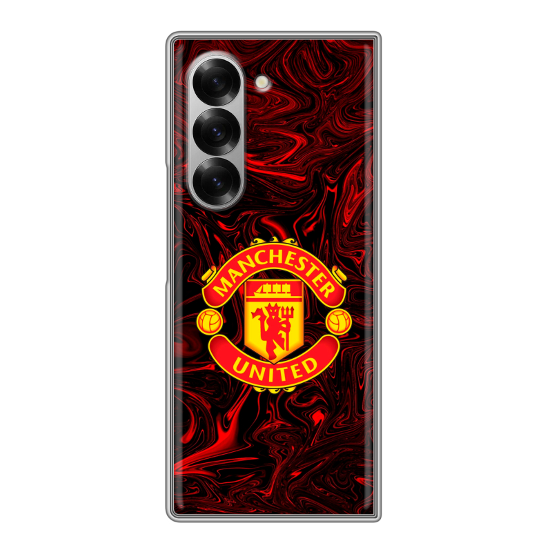 Пластиковый чехол на Samsung Galaxy Z Fold 6 с принтом Manchester United Пластиковый чехол на Samsung Galaxy Z Fold 6 с принтом Manchester United