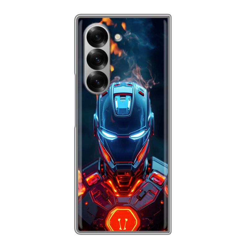 Пластиковый чехол на Samsung Galaxy Z Fold 6 с принтом IronMan Железный человек Пластиковый чехол на Samsung Galaxy Z Fold 6 с принтом IronMan Железный человек