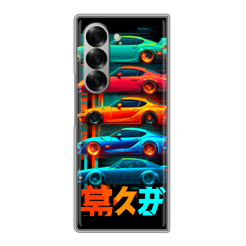 Пластиковый чехол на Samsung Galaxy Z Fold 6 с принтом машины тачки Пластиковый чехол на Samsung Galaxy Z Fold 6 с принтом машины тачки
