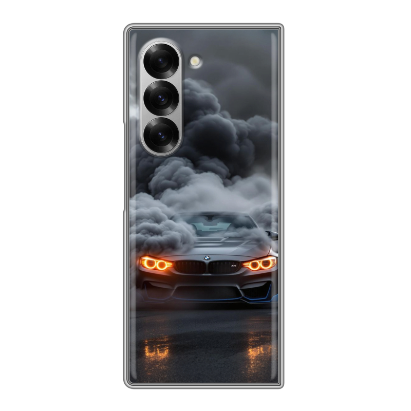 Пластиковый чехол на Samsung Galaxy Z Fold 6 с принтом BMW БМВ Пластиковый чехол на Samsung Galaxy Z Fold 6 с принтом BMW БМВ