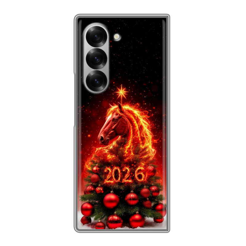 Пластиковый чехол на Samsung Galaxy Z Fold 6 с принтом Новый год Пластиковый чехол на Samsung Galaxy Z Fold 6 с принтом Новый год
