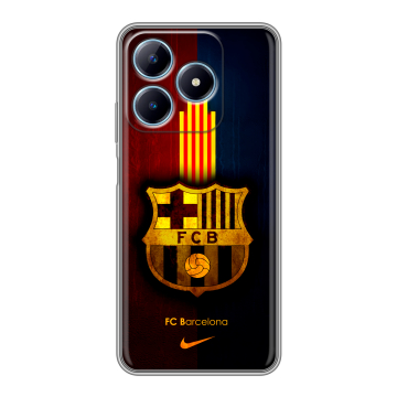 Силиконовый чехол на Realme C63 с принтом Барселона Barcelona