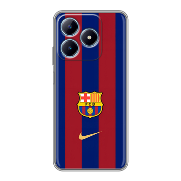 Силиконовый чехол на Realme C63 с принтом Барселона Barcelona