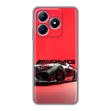 Силиконовый чехол на Realme C63 с принтом Мерседес Mercedes AMG Силиконовый чехол на Realme C63 с принтом Мерседес Mercedes AMG